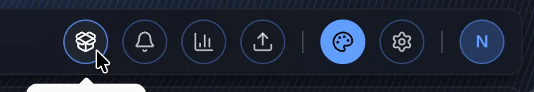 Book Dock icon in top navigation